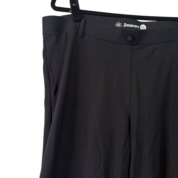 Betabrand Women's Black Pull on  Bootcut Stretchy Dress Pants Size XXL - Picture 3 of 10